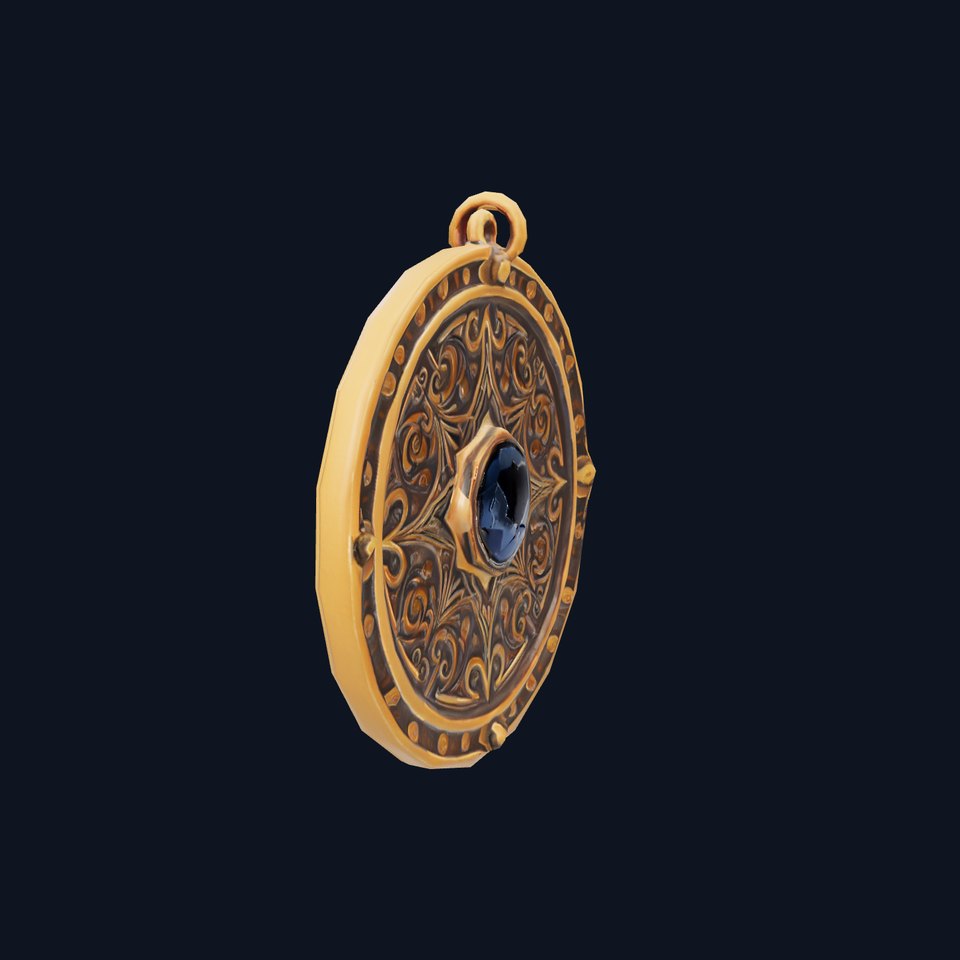 Medieval Ornate Amulet model pack